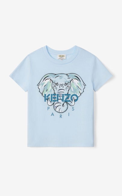 Kenzo Kids Elephant' T-shirt Glacier